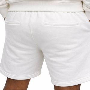 Conjunto de Sudadera y Pantalones Cortos Lisos para Hombre, Chándal Informal de Algodón, Conjunto de Dos Piezas, Ajuste Cómodo y Tejido Transpirable - Product Image 4
