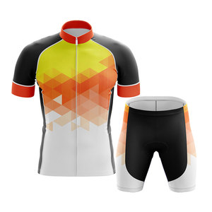 Ensemble de vêtements de cyclisme pour hommes, maillot de cyclisme professionnel et short de cyclisme rembourré haute performance, léger et extensible - Product Image 1