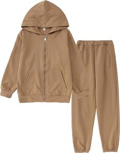 Conjunto Deportivo Informal para Gimnasio y Entrenamiento, Chaqueta con Capucha y Pantalones Deportivos, Fabricante OEM ODM - Product Image 1