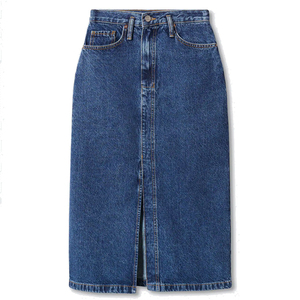 Wholesale Women Denim Skirts Breathable Casual <b>High</b> Quality 100% Cotton Natural <b>Knee</b>-Length Made in Pakistan - Product Image 6