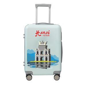 Valise rigide ABS haut de gamme avec roues pivotantes à 360°, sac de voyage, couleur personnalisée, OEM ODM, vente en gros directe usine - Product Image 2