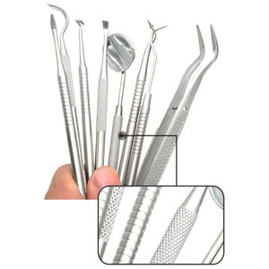 10-PC Oral Care Hygiene Kit Meta Plaque Remover <b>Teeth</b> <b>Cleaning</b> <b>Tools</b> Set Tartar Picks <b>Tooth</b> Tongue Scraper by Blush Surgical - Product Image 3