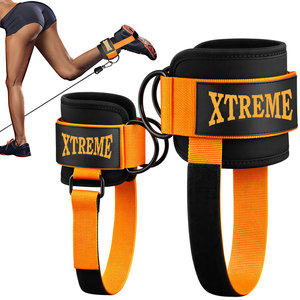 Sangles de cheville rembourrées sur mesure pour entraînements de poignet, haltérophilie, poulie de cuisse, gym et fitness - Product Image 4