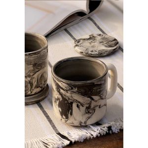 Set di 2 tazze da caffè in ceramica nera in carbonio 5 oz - Product Image 5
