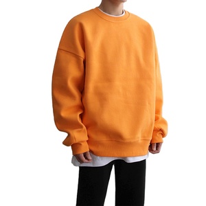 Épaule tombante Manches longues Col ras du cou Pullover Sweatshirts Toutes tailles Logo personnalisé Hommes Sweatshirts Sweatshirts en coton polaire - Product Image 3