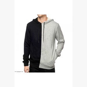 Sudadera con Capucha Personalizada XS XL 100% Algodón con Estampado de Diseñador, Estilo Media Luna, Forro Polar de Invierno, Lisa Teñida, para Hombre - Product Image 2