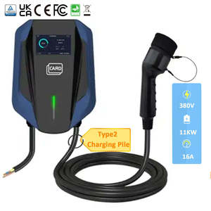 Borne de recharge murale pour véhicule électrique Type 2, indice de protection IP65, 7 kW, 16 A, nouvelle borne de recharge murale ZSWINNER avec câble de 5 m et garantie d'un an - Product Image 3