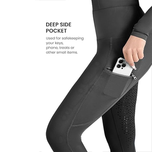 Pantalones de equitación para niñas de calidad superior, nuevos, los mejores al por mayor, con logotipo personalizado, ropa ecuestre, nuevo diseño, pantalones ajustados para montar a caballo. - Product Image 5