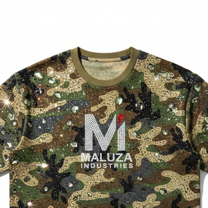 T-shirt de luxe en strass, effet diamant 3D, t-shirt graphique pour homme, mode streetwear urbaine, coton lourd 300 g/m² - Product Image 2