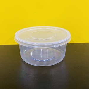 Producto estrella 2026: Cajas de almacenamiento ecológicas de fábrica, redondas, de plástico, para alimentos/frutas/ensaladas, con tapa transparente. - Product Image 4
