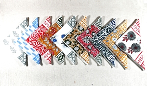 Indian Hand Drawn Floral Print Cotton Bandana <b>Head</b> <b>Wrap</b> Soft Lightweight Breathable Spring and Summer Fashion Scarf - Product Image 3