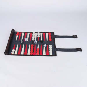 Tablero de Backgammon de Viaje Personalizado de 21 Pulgadas, Cuadrado, de Cuero PU Ecológico, Profesional y de Lujo, Personalizable - Product Image 5