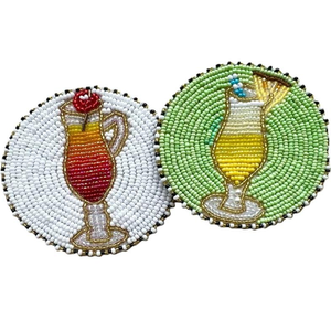 Sous-verres en cristal perlé style bohème chic pour tables basses de style bohème - Product Image 3