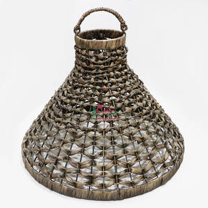 Artex Dong Thap Handmade <b>Boho</b> Pendant Light with Stylish Seagrass Weaving <b>Lampshade</b> for Bedroom & Living Room Direct Factory - Product Image 1