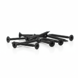 Tornillos PDC Modelo 9 Clase 8.8 de Acero al Carbono Negro, Rosca Gruesa, Cabeza Pan, Acabado Fosfatado para Fijación de Paneles de Yeso, Pulgada/Métrico - Product Image 1