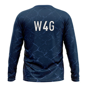 Men's Sublimated Crew Neck Full Sleeve Workout Shirt Eco Friendly Yoga Gym <b>Top</b> Custom Sportswear OEM ODM Wholesale Leisure <b>Top</b> - Product Image 2