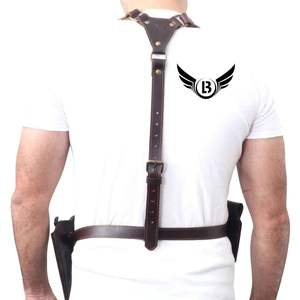 Universal Leather Shoulder Holster <b>Harness</b> with Dual Side Support - Product Image 5
