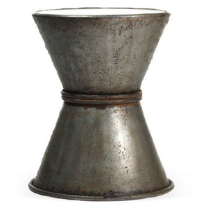 Fancy Industrial Metal Drum Ottoman With Wooden Top <b>Storage</b> <b>Stool</b> Living Room Furniture Home Decor Accent Piece - Product Image 6
