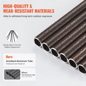 Campane a Vento dal Suono Profondo per Esterni, Grandi e Uniche, per il 50° Anniversario, con 6 Tubi, Ornamenti da Giardino - Product Image 5
