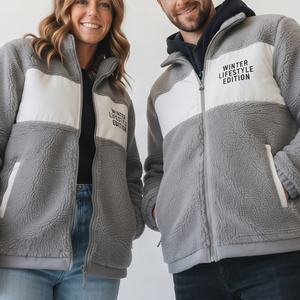 Veste en polaire sherpa de haute qualité, douce et chaude, manteau décontracté unisexe, veste en polaire sherpa tendance, vêtements d'extérieur d'hiver, veste en polaire polaire - Product Image 4