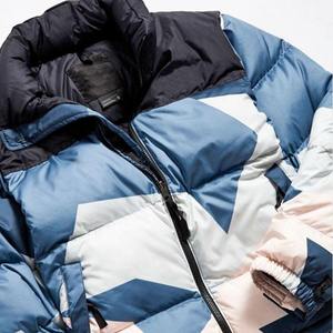 Wholesale <b>Men</b> Puffer Jacket Full Sleeves Zipper Closure Customised Logo Printing Casual Wear Cotton Filling With Pockets - Product Image 3