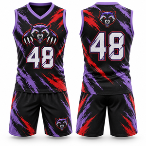 Ensemble Maillot et Short de Basketball à Séchage Rapide, Coutures Lisses, Broderies Durables, Tenue de Joueur pour Matchs Scolaires, Fabricant et Vente au Détail - Product Image 5