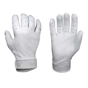 Gants de golf en cuir blancs à doigts entiers, antidérapants, respirants, à enfiler, avec fermeture auto-agrippante, pour droitier, adulte, toutes saisons - Product Image 1