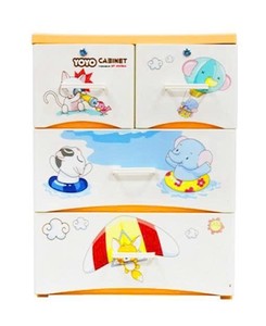 Armario de Almacenamiento de Plástico Multiusos con 3 Cajones, Organizador Impermeable y Duradero para Ropa, Dormitorio, Baño y Uso Doméstico - Product Image 4