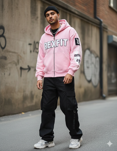 Sweat à capuche zippé le plus vendu, meilleur matériau, nouvelle arrivée, streetwear, broderie personnalisée effet vieilli, impression sérigraphique - Product Image 2