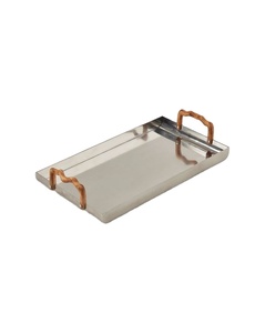 Plateau décoratif en laiton martelé, dernier cri, pour une table à manger élégante et une utilisation en cuisine, plateau de service de luxe pour les aliments - Product Image 1