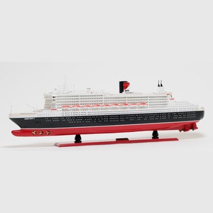 Maqueta artesanal del gran crucero Queen Mary II, decoración náutica para hoteles, oficinas, hogares y regalos - Contacto para venta al por mayor - Product Image 1