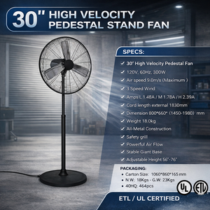 Ventilador Industrial ODM – Ventilador Axial de Pared para Uso Comercial GAPIDF00 - Product Image 3