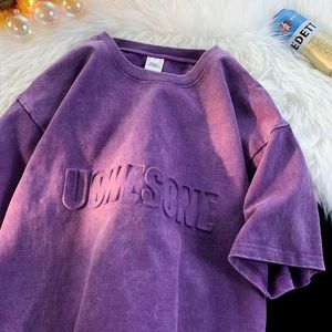 Camisetas de Hombre al por Mayor, Personalizadas con Relieve, Tallas Grandes, 100% Algodón, Estilo Hip-hop Urbano, de Lujo, de Marca Famosa, con Diseño Impreso - Product Image 3