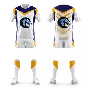 Camiseta de Fútbol Blanca Unisex Personalizada con Cuello en V, Manga Corta, Impresión Sublimada, 100% Poliéster, Absorbe la Humedad, Uniforme Deportivo para Equipo - Product Image 6