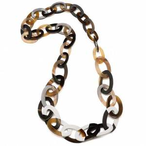 Nuevo Diseño de Moda: Collar de Cuerno de Búfalo Marrón con Pendientes, Artesanía India, Collar de Cuerno con Acabado Natural - Product Image 3