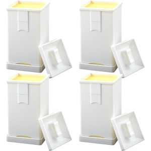 Set di 4 Spatole in Plastica con Coperchio, Design a Pannocchia di Mais, per Pane, Pancake, Cucina e Pasticceria - Product Image 1
