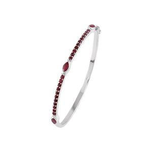 Brazalete de Rubí en Plata de Ley 92.5 KLSB-20439 - Product Image 1