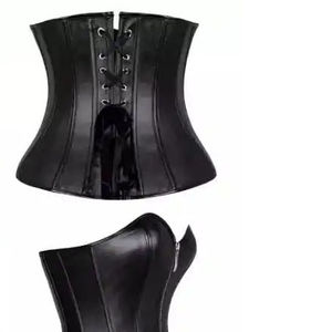 Corsets unis pour femmes, corset vintage à imprimé léopard, corset princesse à lacets, bustier sexy, corset overbust pour femmes - Product Image 4