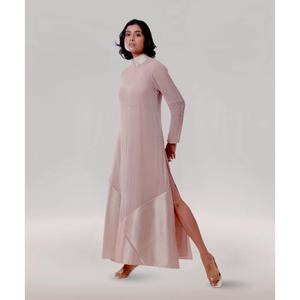 Elegante Vestido Casual para Mujer en Tela Georgette con Elegante Trabajo de Parches de Seda y Forro de Tafetán Suave - Product Image 5