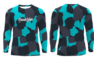 เสื้อยืดแขนยาวสำหรับฤดูใบไม้ผลิและฤดูใบไม้ร่วง แบบยูนิเซ็กซ์ คอกลม ป้องกันรังสียูวี 50+ ระบายอากาศได้ดี แห้งเร็ว เหมาะสำหรับเล่นกีฬาและสวมใส่ลำลอง ผลิตจากโพลีเอสเตอร์ 100% - Product Image 4