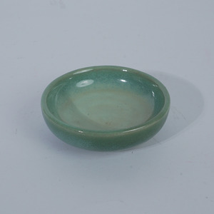 <b>Green</b> Reactive Glaze Stoneware Ceramic Sauce Dish Handmade Traditional Chinese Design Soy Dipping Japanese Restaurants - Product Image 2