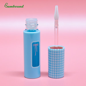 Wholesale Blue Custom 6ml Lip Gloss Tube Unique Round Shaped Design With Screen Printing For Own Brand New Arrivals In 2026 OEM - Product Image 1