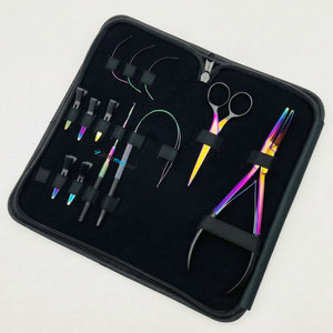Pince plate professionnelle pour extensions de cheveux, en acier inoxydable de qualité chirurgicale, kit d'outils multi-plasma, logo personnalisé, usage commercial - Product Image 5