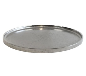 Nordic Decorative Round Raw Metal Serving Fruit <b>Tray</b> Antique Silver Aluminum Luxury Home Decor <b>Trays</b> for Wedding and Hotel - Product Image 1