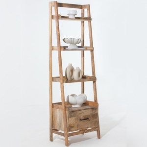 Étagère en bois Vandana Altis Falcon, design moderne et minimaliste en bois massif, meuble de rangement - Product Image 4
