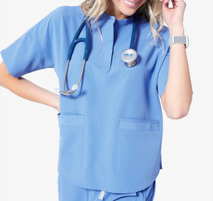 Conjunto de Uniformes Médicos Antiarrugas para Enfermeras, Tela Suave y Lavable, Bata para Pacientes, Uniforme de Hospital, Uniformes Modernos - Product Image 1