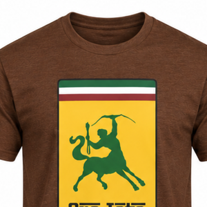 T-shirt marron pour hommes Iota Phi Theta, avec motif Iota Centaur, manches courtes, col rond, en coton, vêtements décontractés pour la fraternité, vêtements de campus - Product Image 6