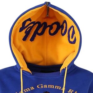 เสื้อฮู้ด Sigma Gamma Rho สีน้ำเงิน SGRho พรีเมียม สีน้ำเงินทอง เสื้อผ้าสไตล์กรีก เสื้อสเวตเชิ้ตสำหรับชมรมนักศึกษาแบบยูนิเซ็กซ์ - Product Image 3