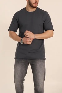 T-shirt décontracté pour homme à manches courtes avec logo personnalisé sur le devant, écologique, pour l'entraînement, 100 % coton, élastique, options de tailles plus grandes disponibles, 180 g - Product Image 4