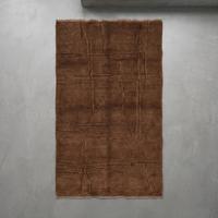 Premium Klasik El Düğümlü Yün Halı Yumuşak Peluş Dokulu Kahverengi Çiçek Desenli Halı Oturma Odası Yatak Odası Ev Dekorasyonu için